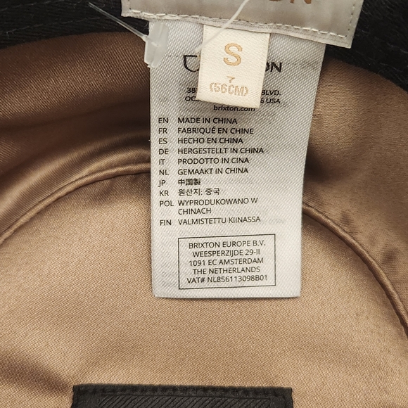 Brixton Victoria Felt Black/Black Satin Fedora - Picture 7 of 9